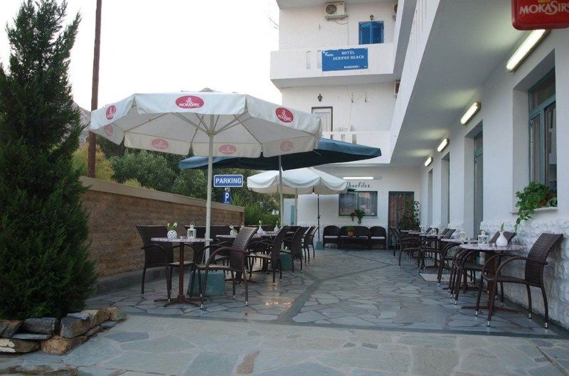 Serifos Beach Hotel Livadi  Bagian luar foto